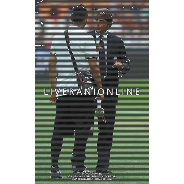 Trofeo Luigi Berlusconi 2011 Milano - 21.08.2011 Milan-Juventus Nella Foto:Antonio Conte-Arturo Vidal /Ph.Vitez-Ag. Aldo Liverani