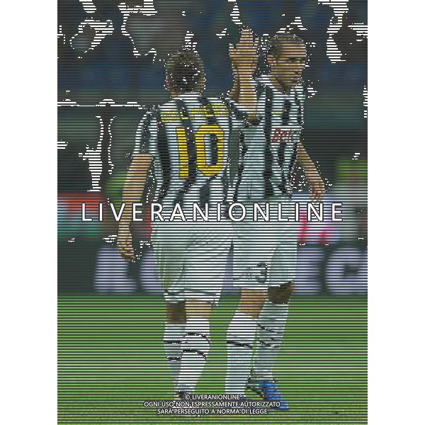 Trofeo Luigi Berlusconi 2011 Milano - 21.08.2011 Milan-Juventus Nella Foto:Alessandro Del Piero-Giorgio Chiellini /Ph.Vitez-Ag. Aldo Liverani