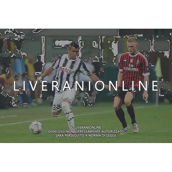Trofeo Luigi Berlusconi Milano 21-08-2011 Milan - Juventus nella foto: Arturo Vidal (Juventus) a SX e Ignazio Abate (Milan) foto Roberto Garavaglia - ag. Aldo Liverani sas