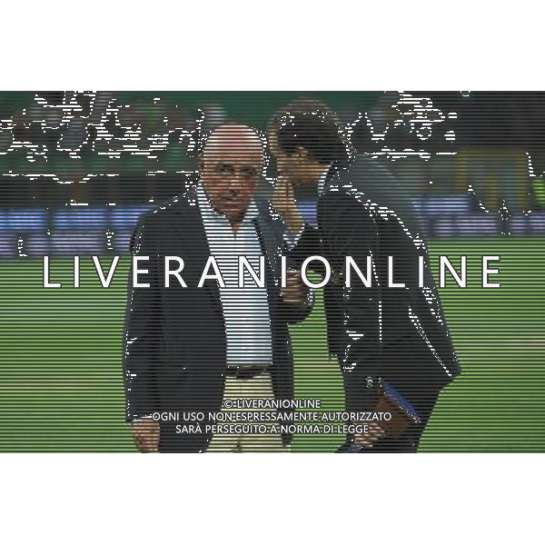 Trofeo Luigi Berlusconi Milano 21-08-2011 Milan - Juventus nella foto: Adriano Galliani a SX e Massimiliano Allegri rispettivamente amministratore delegato e allenatore del Milan foto Roberto Garavaglia - ag. Aldo Liverani sas