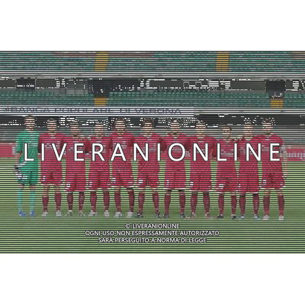 VERONA 21/08/2011 TIM CUP 2011/2012 CHIEVO-LIVORNO NELLA FOTO:FORMAZIONE DEL LIVORNO FOTO PAOLA GARBUIO/AG.ALDO LIVERANI