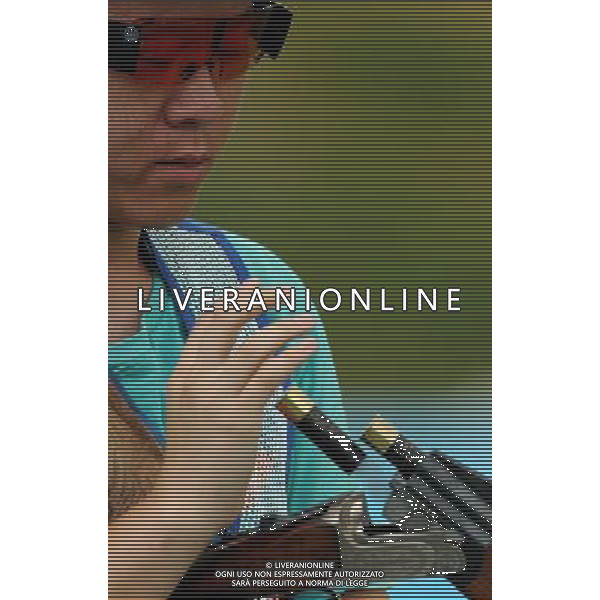 (110822) -- SHENZHEN, Aug. 22, 2011 () -- Pan Qiang of China unloads during men\'s double trap event of shotgun at the 26th Summer Universiade in Shenzhen, a city of south China\'s Guangdong Province, on Aug. 22, 2011. Pan Qiang won the silver medal with a total score of 192. (/Lin Yiguang)(wx)