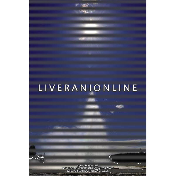 (110821) -- NEW YORK, Aug. 21, 2011 () -- Photo taken on Aug. 7, 2011 shows the scenery of Old Faithful in Yellowstone National Park, the United States. Established in 1872, Yellowstone is a national park located primarily in the state of Wyoming, although it also extends into Montana and Idaho. Yellowstone was the first national park in the world and is known for its wildlife and its many geothermal features. (/Shen Hong) (wjd)