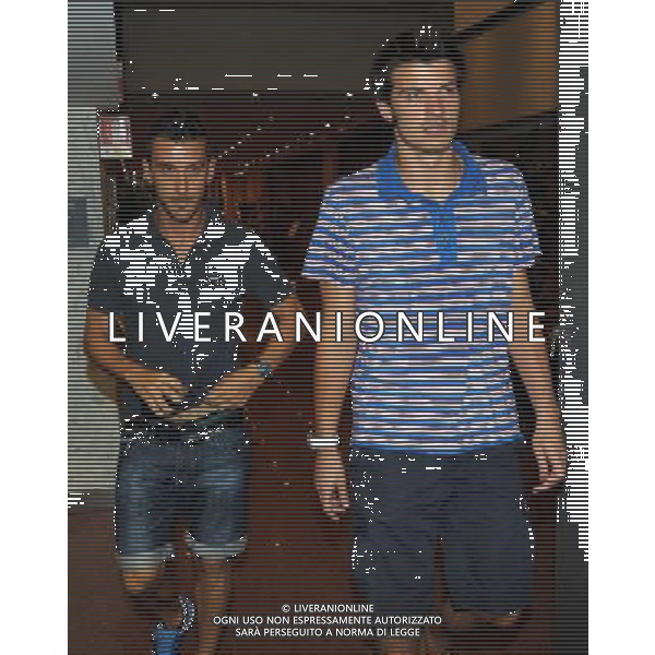 MILANO 22/8/2011 HOTEL MICHELANGELO VIA SCARLATTI, 33 RIUNIONE DELL\' ASSOCIAZIONE ITALIANA CALCIATORI (AIC) NELLA FOTO MICHAEL AGAZZI E GIANPAOLO FOTO ROMANO/AG ALDO LIVERANI
