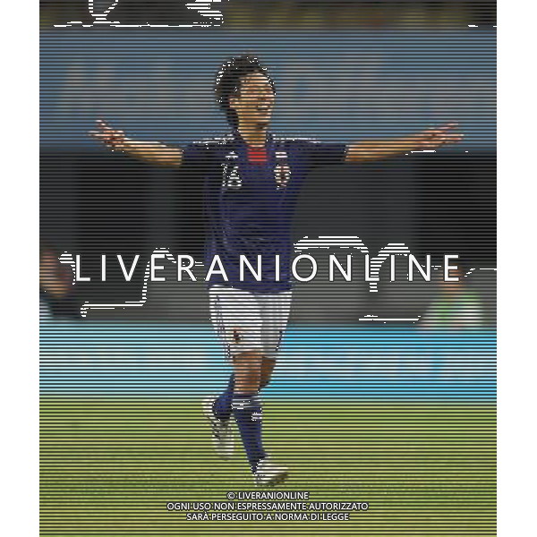 (110822) -- SHENZHEN, Aug. 22, 2011 () -- Akito Kawamoto of Japan celebrates for a goal during the men\'s football final between Japan and Great Britain at the 26th Summer Universiade in Shenzhen, a city of south China\'s Guangdong Province, Aug. 22, 2011. (/Li Ga)(lm)
