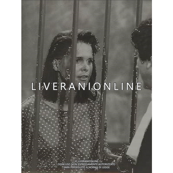 ARCHIVIO GIOVANNI LIVERANI Milano, corso Magenta 84. Sono le prime ore del mattino del 26 giugno 1984. La ventiseienne Terry Broome, aspirante modella, uccide con due colpi di rivoltella Smith \' Wesson cal. 38 special, il playboy Francesco DÕAlessio, 40 anni. NELLA FOTO TERRY BROOME AG ALDO LIVERANI S A S