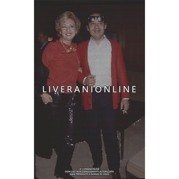 ARCHIVIO GIOVANNI LIVERANI NELLA FOTO ANNA MARIA GAMBINERI ANNUNCIATRICE TELEVISIVA RAI CON GIANNI BONCOMPAGNI AG ALDO LIVERANI S A S