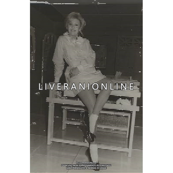 ARCHIVIO GIOVANNI LIVERANI NELLA FOTO ANNA MARIA GAMBINERI ANNUNCIATRICE TELEVISIVA AG ALDO LIVERAN S A S