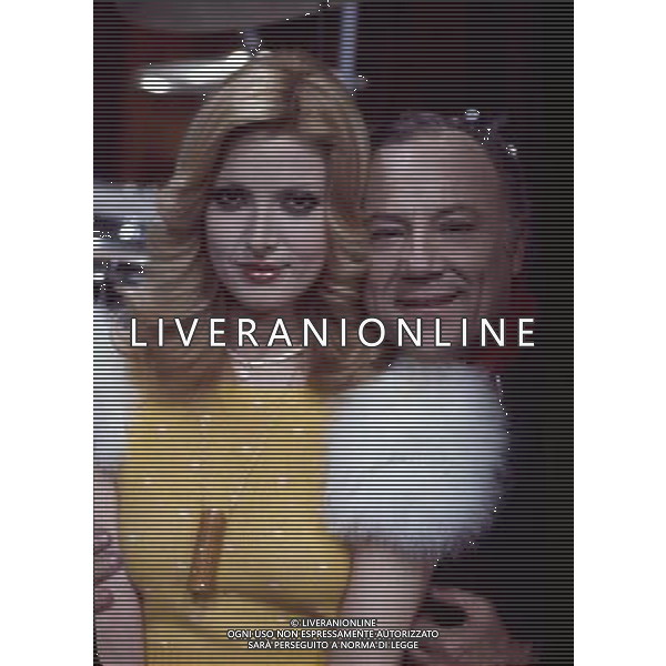 ARCHIVIO GIOVANNI LIVERANI NELLA FOTO BEATRICE CORI ANNUNCIATRICE TELEVISIVA RAI CON CLAUDIO VILLA AG ALDO LIVERANI S A S