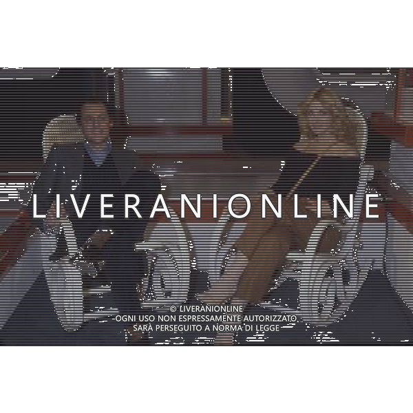 ARCHIVIO GIOVANNI LIVERANI NELLA FOTO BEATRICE CORI ANNUNCIATRICE TELEVISIVA RAI CON RENZO ARBORE AG ALDO LIVERANI S A S