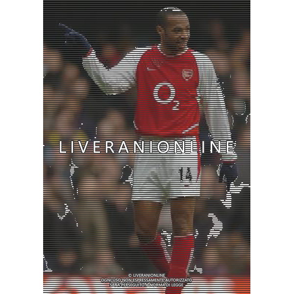 ARSENAL CALCIO 2004 NELLA FOTO Thierry Henry FOTO MArcello pozzetti-agenzia aldo liverani