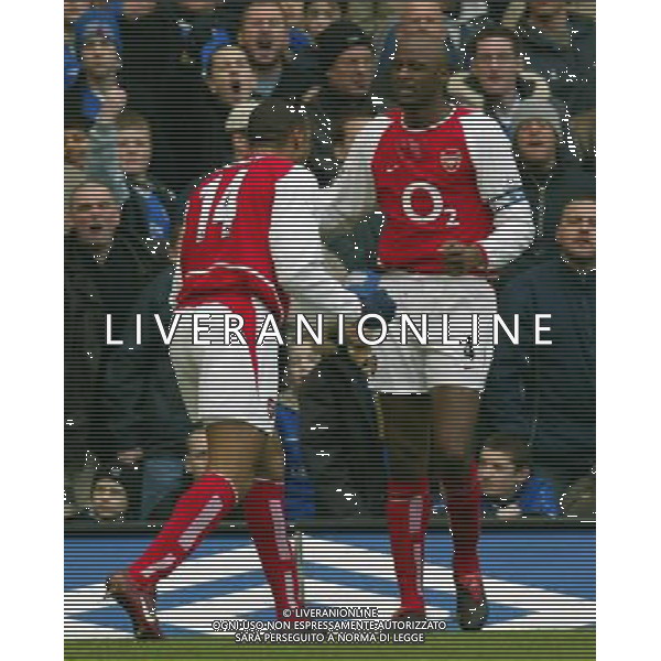 ARSENAL CALCIO 2004 NELLA FOTO THIERRY HENRY-PATRIC VIEIRA FOTO MArcello pozzetti-agenzia aldo liverani