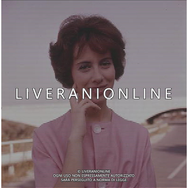 ARCHIVIO GIOVANNI LIVERANI NELLA FOTO ROSANNA VAUDETTI ANNUNCIATRICE TELEVISIVA RAI AG ALDO LIVERANI S A S