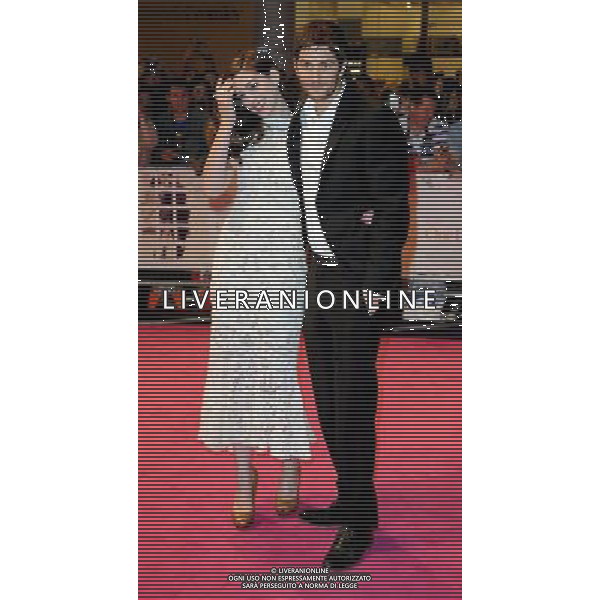 Anne Hathaway and Jim Sturgess arriving at the European Premiere for \'One Day\' at Vue cinema, Westfield shopping centre, Shepherds Bush, London 23 August 2011 picture by Marc Larkin/Photoshot.