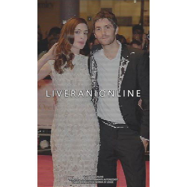 Anne Hathaway and Jim Sturgess arriving at the European Premiere for \'One Day\' at Vue cinema, Westfield shopping centre, Shepherds Bush, London 23 August 2011 picture by Marc Larkin/Photoshot.