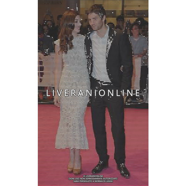 Anne Hathaway and Jim Sturgess arriving at the European Premiere for \'One Day\' at Vue cinema, Westfield shopping centre, Shepherds Bush, London 23 August 2011 picture by Marc Larkin/Photoshot.