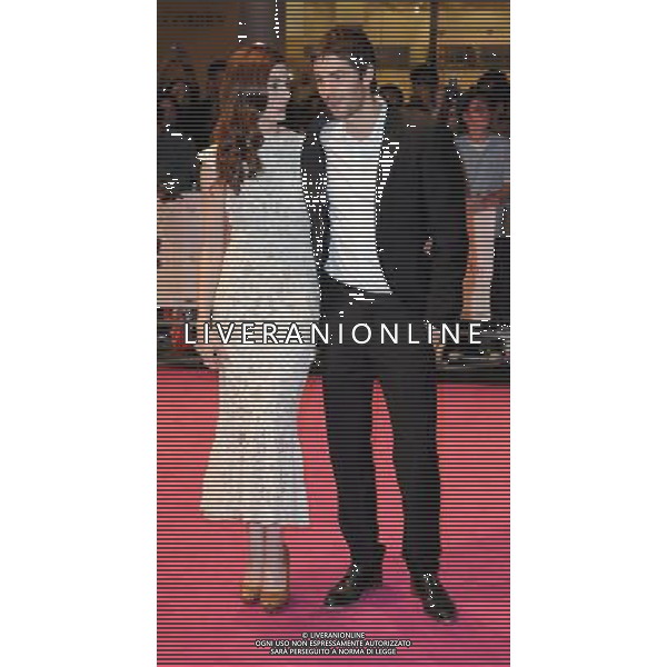 Anne Hathaway and Jim Sturgess arriving at the European Premiere for \'One Day\' at Vue cinema, Westfield shopping centre, Shepherds Bush, London 23 August 2011 picture by Marc Larkin/Photoshot.
