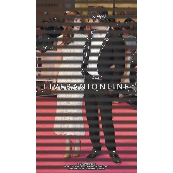 Anne Hathaway and Jim Sturgess arriving at the European Premiere for \'One Day\' at Vue cinema, Westfield shopping centre, Shepherds Bush, London 23 August 2011 picture by Marc Larkin/Photoshot.