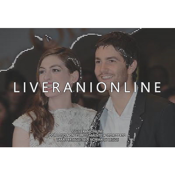 Picture Shows: Anne Hathaway and Jim Sturgess attending the UK Premiere of One Day. Held at the Vue, Westfield, London on Tuesday August 23, 2011. .