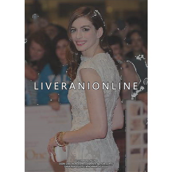 Picture Shows: Anne Hathaway attending the UK Premiere of One Day. Held at the Vue, Westfield, London on Tuesday August 23, 2011. .