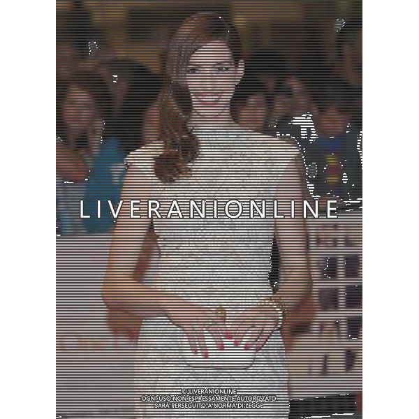 Picture Shows: Anne Hathaway attending the UK Premiere of One Day. Held at the Vue, Westfield, London on Tuesday August 23, 2011. .