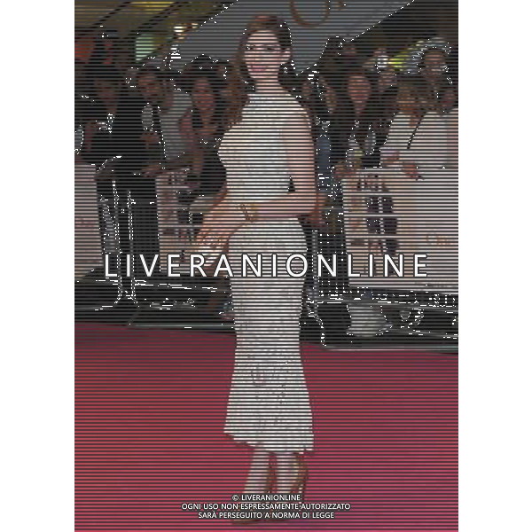 Picture Shows: Anne Hathaway attending the UK Premiere of One Day. Held at the Vue, Westfield, London on Tuesday August 23, 2011. .