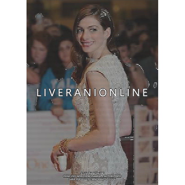 Picture Shows: Anne Hathaway attending the European premiere of One Day. Held at the Vue, Westfield, London on Tuesday August 23, 2011. .
