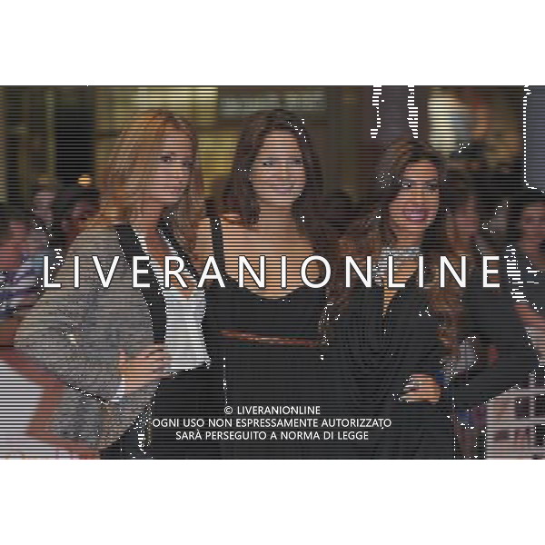 Picture Shows: Millie Mackintosh, Alexandra Felstead and Gabriella Ellis attending the European premiere of One Day. Held at the Vue, Westfield, London on Tuesday August 23, 2011. .