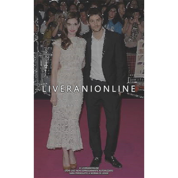 actors ANNE HATHAWAY \' JIM STURGESS attended the \'One Day\' UK premiere at the Vue Westfield cinema, Westfield shopping centre, White City, London, Tuesday 23rd August 2011.