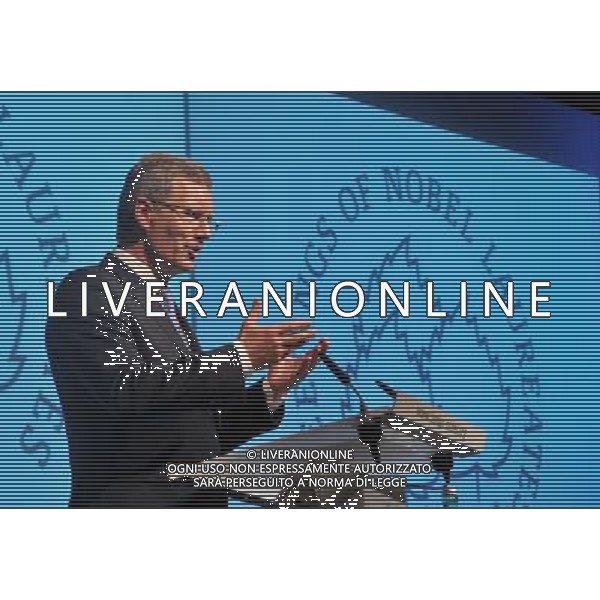 (110825) -- LINDAU, Aug. 25, 2011 () -- German President Christian Wulff addresses the opening ceremony of the 4th Lindau Nobel Laureate meeting on Economic Sciences in Lindau, Germany, Aug. 24, 2011. Economics Nobel laureates and young economists from around 65 countries and regions met at Lindau to exchange idea, discuss the state of their discipline and build international networks. (/Zheng Qihang) (djj)