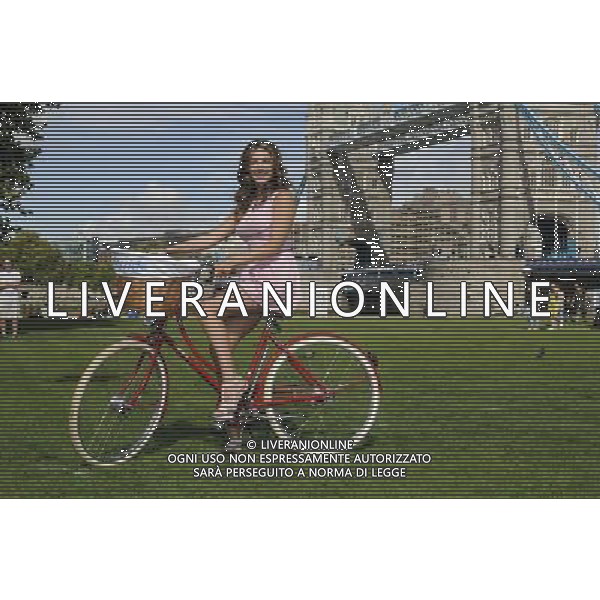 Kelly Brook, Launch of The Mayor of London\'s Sky Ride, Potters Fields Park, London. 25.08.11