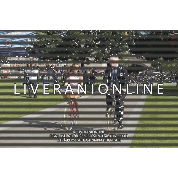 Kelly Brook, Boris Johnson, Launch of The Mayor of London\'s Sky Ride, Potters Fields Park, London. 25.08.11