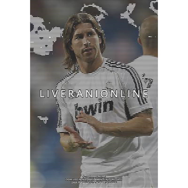 Real Madrid\'s Sergio Ramos during Santiago Bernabeu Cup on august 24th 2011. Photo: Cesar Cebolla / ALFAQUI