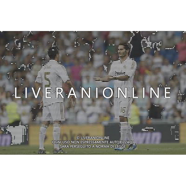 Real Madrid\'s Hamit Altintop and Nuri Sahin presentation during Santiago Bernabeu Cup on august 24th 2011. Photo: Cesar Cebolla / ALFAQUI