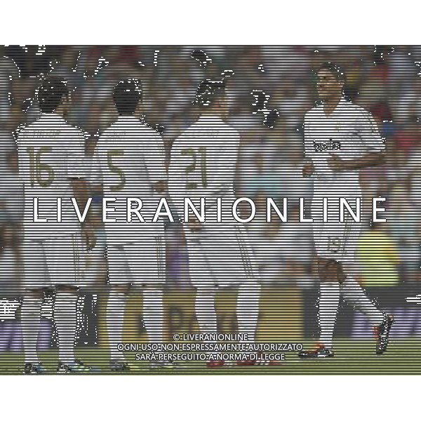 Real Madrid\'s Raphael Varane presentation during Santiago Bernabeu Cup on august 24th 2011. Photo: Cesar Cebolla / ALFAQUI