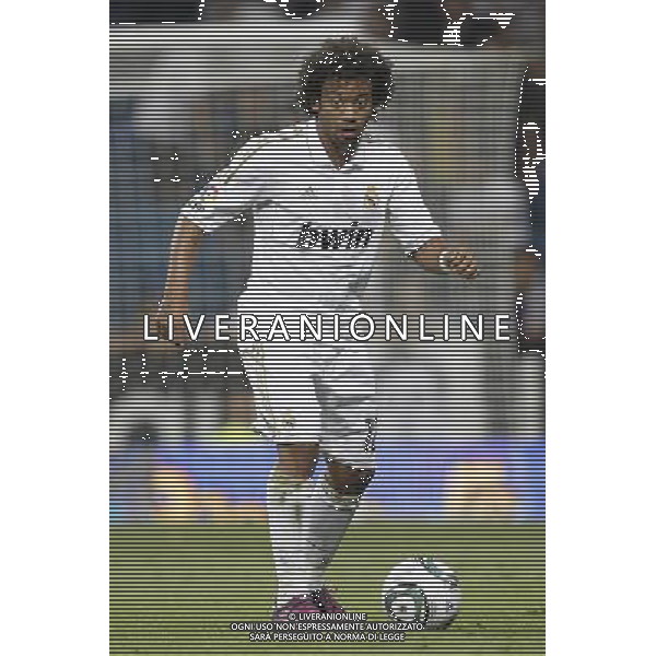 Real Madrid\'s Marcelo during Santiago Bernabeu Cup on august 24th 2011. Photo: Cesar Cebolla / ALFAQUI