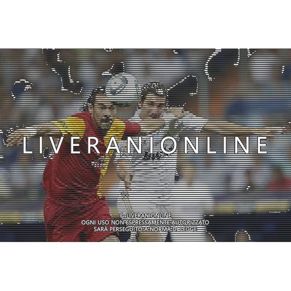 Real Madrid\'s Gonzalo Higuain and Galatasaray\'s during Santiago Bernabeu Cup on August 24th 2011. Photo: Cesar Cebolla / ALFAQUI