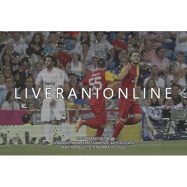 Galatasaray\'s Inan goal during Santiago Bernabeu Cup on August 24th 2011. Photo: Cesar Cebolla / ALFAQUI