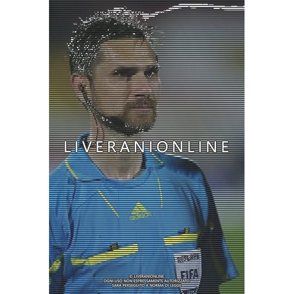 UEFA Europa League play off second leg soccer match between Alania Vladikavkaz and Besiktas at Republican Spartak stadium, in Vladikavkas, Russia, 25 August 2011. Match Scored: Alania 2 - Besiktas 0 Pictured: Referee Alexandru Dan Tudor / Europa League - Alania- Besiktas AG. ALDO LIVERANI SAS- ITALY ONLY *** Local Caption *** .