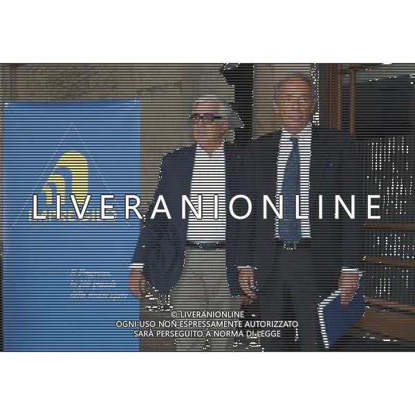 MILANO 26/8/2011 PALAZZO MEZZANOTTE P.zza AFFARI, 6 CONFERENZA STAMPA IMPREGILO. PRESENTAZIONE RISULTATI PRIMO SEMESTRE 2011 NELLA FOTO MASSIMO PONZELLINI ED ALBERTO RUBEGNI FOTO ROMANO/AG ALDO LIVERANI