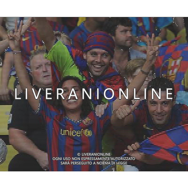 UEFA Supercoppa Europea 2011 Montecarlo - 26.08.2011 Barcellona-Porto Nella Foto:tifosi barcellona /Ph.Vitez-Ag. Aldo Liverani