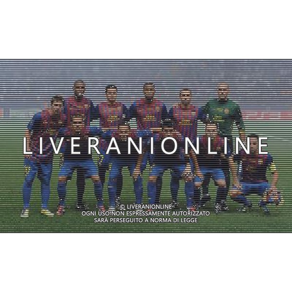 UEFA Supercoppa Europea 2011 Montecarlo - 26.08.2011 Barcellona-Porto Nella Foto:barcellona squadra formazione /Ph.Vitez-Ag. Aldo Liverani