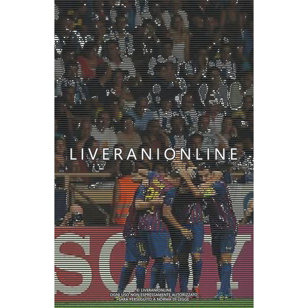 UEFA Supercoppa Europea 2011 Montecarlo - 26.08.2011 Barcellona-Porto Nella Foto:messi esulta /Ph.Vitez-Ag. Aldo Liverani