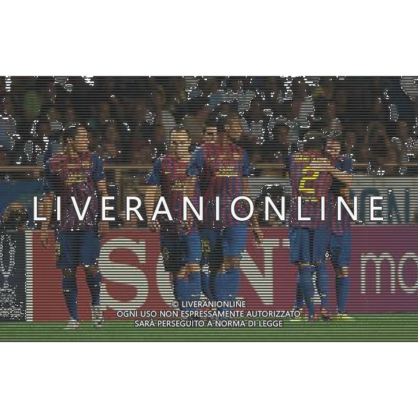 UEFA Supercoppa Europea 2011 Montecarlo - 26.08.2011 Barcellona-Porto Nella Foto:messi esulta /Ph.Vitez-Ag. Aldo Liverani