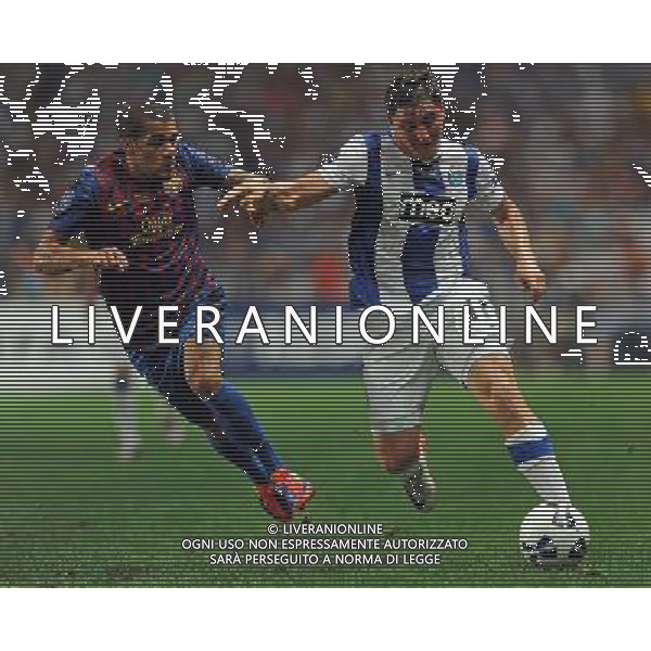 UEFA Supercoppa Europea 2011 Montecarlo - 26.08.2011 Barcellona-Porto Nella Foto:cristian rodriguez daniel alves /Ph.Vitez-Ag. Aldo Liverani