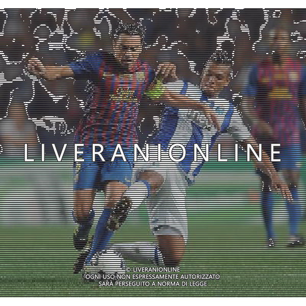 UEFA Supercoppa Europea 2011 Montecarlo - 26.08.2011 Barcellona-Porto Nella Foto:xavi-guarin /Ph.Vitez-Ag. Aldo Liverani