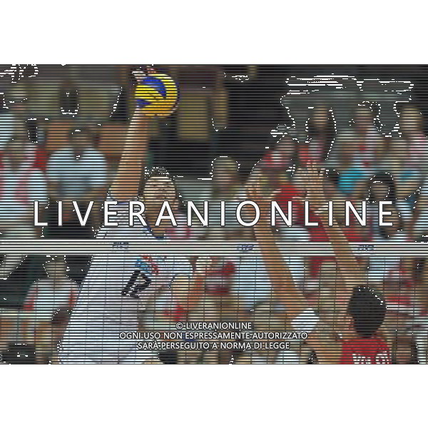 26.08.2011 KATOWICE SIATKOWKA VOLLEYBALL MEMORIAL WAGNERA WLOCHY - ROSJA (ITALY VS. RUSSIA) N/Z SIMONE BUTI FOT LUKASZ LASKOWSKI / PRESSFOCUS NEWSPIXPL --- Newspix.pl *** Local Caption *** www.newspix.pl mail us: info@newspix.pl call us: 0048 022 23 22 222 --- Polish Picture Agency by Ringier Axel Springer Poland