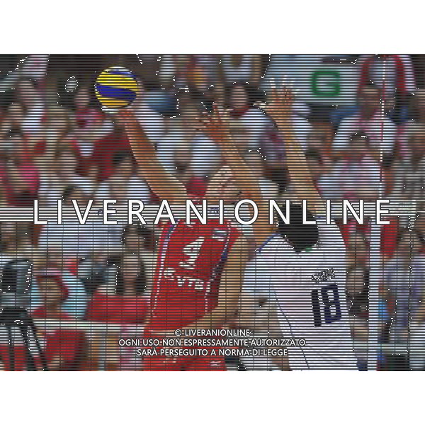 26.08.2011 KATOWICE SIATKOWKA VOLLEYBALL MEMORIAL WAGNERA WLOCHY - ROSJA (ITALY VS. RUSSIA) N/Z TARA KHTEY (TARAS CHTIEJ) FOT LUKASZ LASKOWSKI / PRESSFOCUS NEWSPIXPL --- Newspix.pl *** Local Caption *** www.newspix.pl mail us: info@newspix.pl call us: 0048 022 23 22 222 --- Polish Picture Agency by Ringier Axel Springer Poland