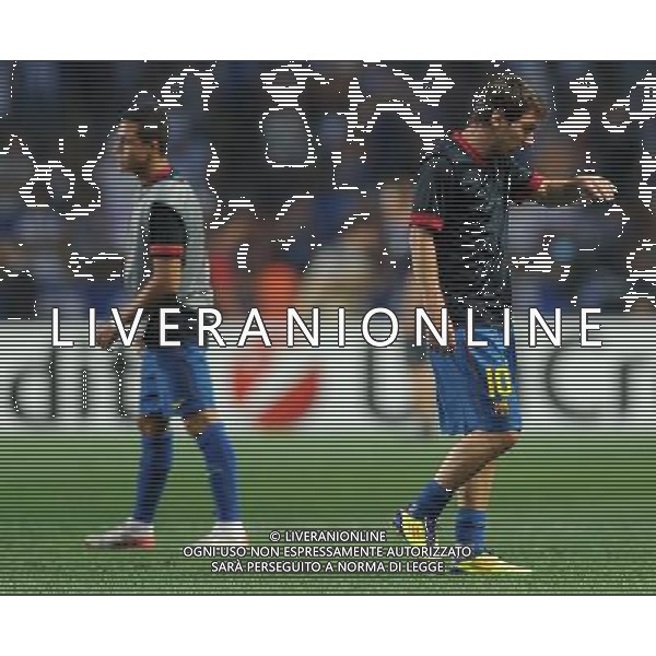 UEFA Supercoppa Europea 2011 Montecarlo - 26.08.2011 Barcellona-Porto Nella Foto:Lionel Messi-Alexis Sanchez /Ph.Vitez-Ag. Aldo Liverani