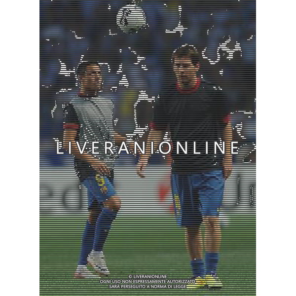 UEFA Supercoppa Europea 2011 Montecarlo - 26.08.2011 Barcellona-Porto Nella Foto:Alexis Sanchez-Lionel Messi /Ph.Vitez-Ag. Aldo Liverani